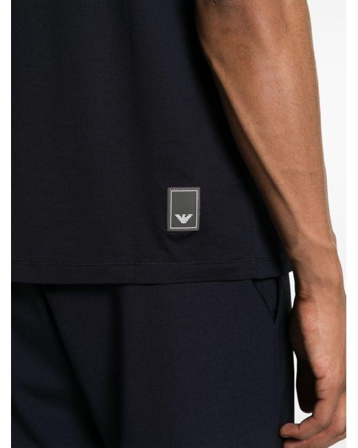 Emporio Armani T-Shirt mit Logo-Applikation in Black für Herren