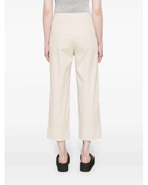 Theory Natural Mid-Rise Cropped Trousers