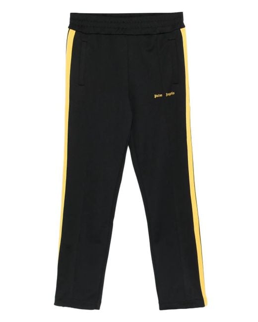 Palm Angels Broek Met Geborduurd Logo in het Black voor heren