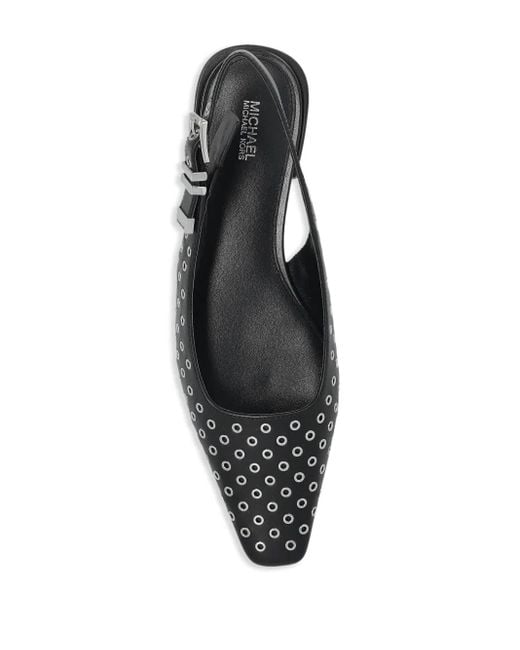 MICHAEL Michael Kors Black Darrington Ballet Flats