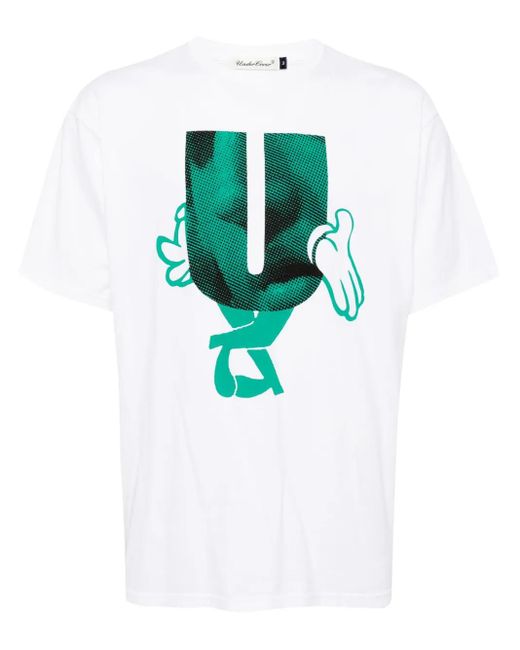 Undercover White Graphic-Printed T-Shirt for men