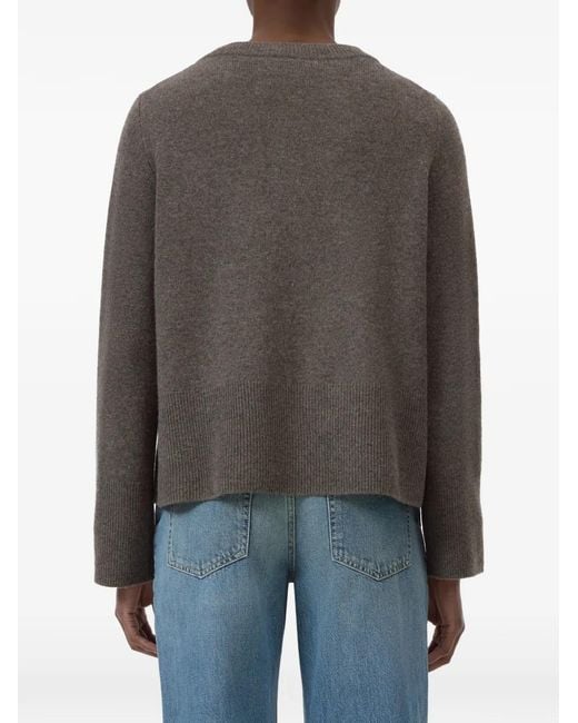 Closed Gray Crew-Neck Long-Sleeve Sweater