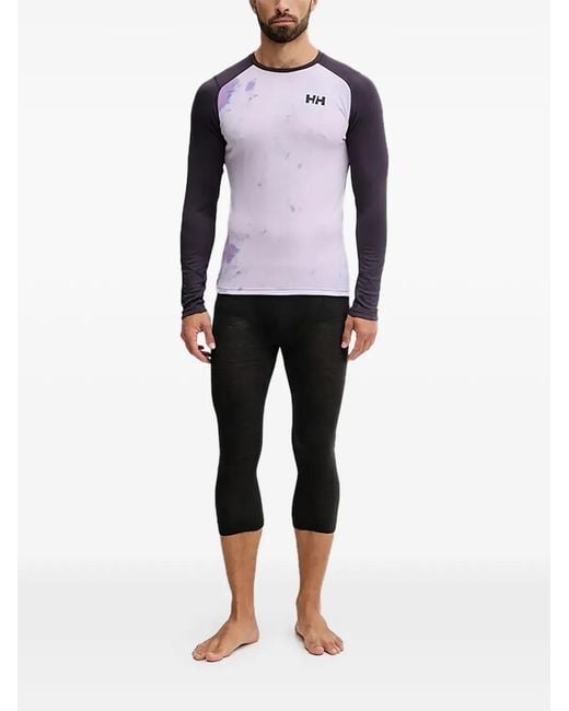 Helly Hansen Purple Lifa Active Long-Sleeve Base Layer for men