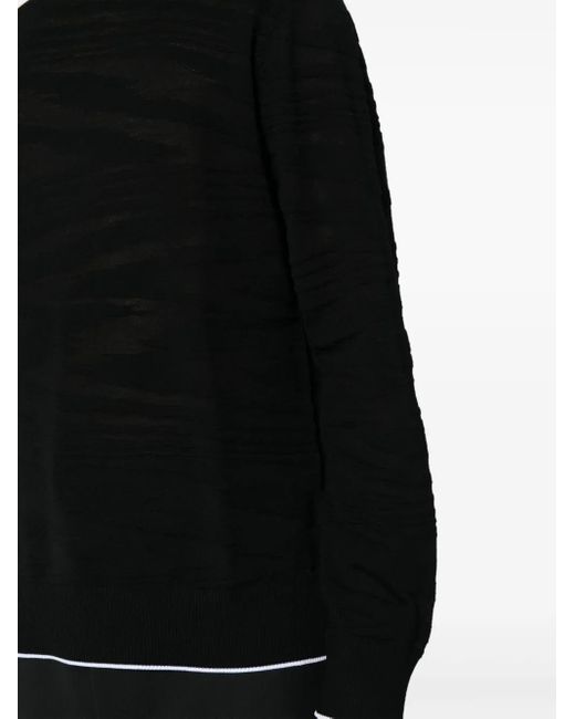 Missoni Black Contrast-Trim Roll-Neck Jumper for men