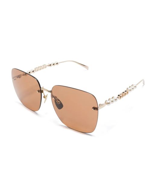 Gucci Pink Square-Frame Sunglasses
