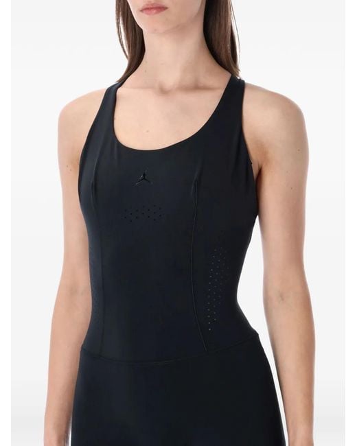 Nike Blue Perforated Crossover-Strap Jumpsuit