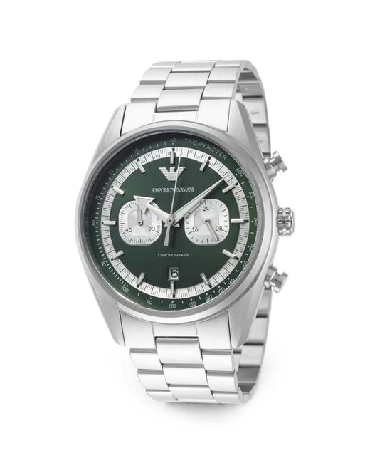 Emporio Armani Gray Racer Chronograph 42Mm Watch for men
