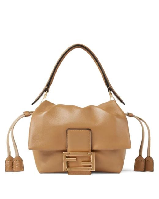 Fendi Brown Kleine Mamma Baguette Tote Bag