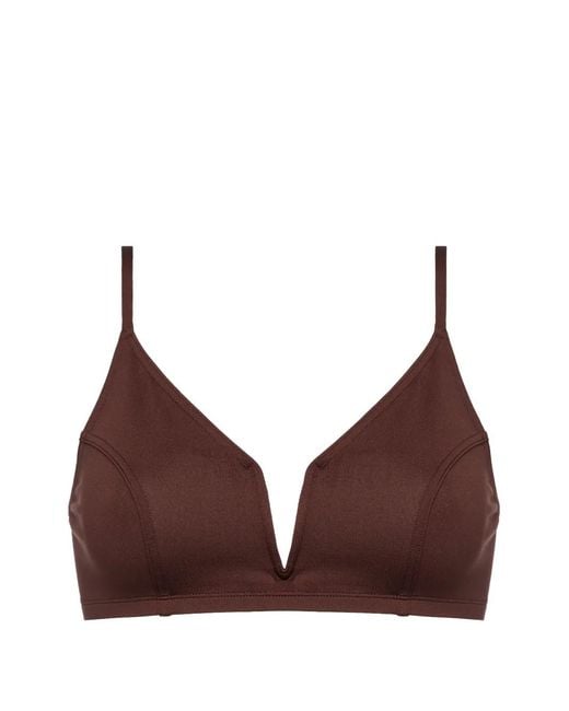 Eres Brown Elancée Triangle Bikini Top