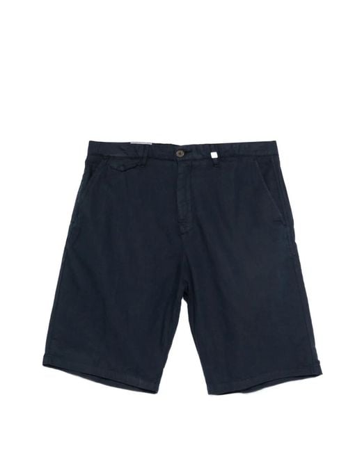 Myths Blue Zeus Button-Fastening Chino Shorts for men