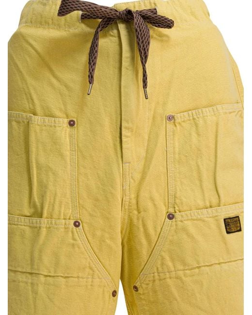 Short De Sport À Poches Cargo Kapital pour homme en coloris Yellow