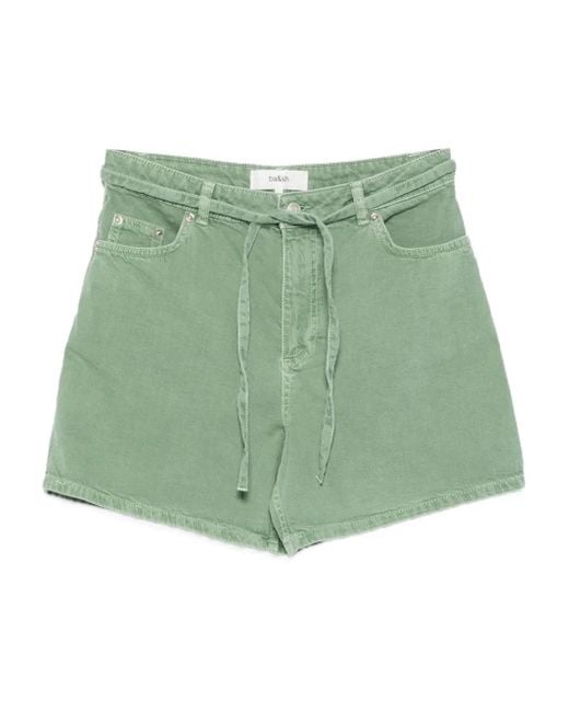 Pantalones cortos con cinturón Ba&sh de color Green