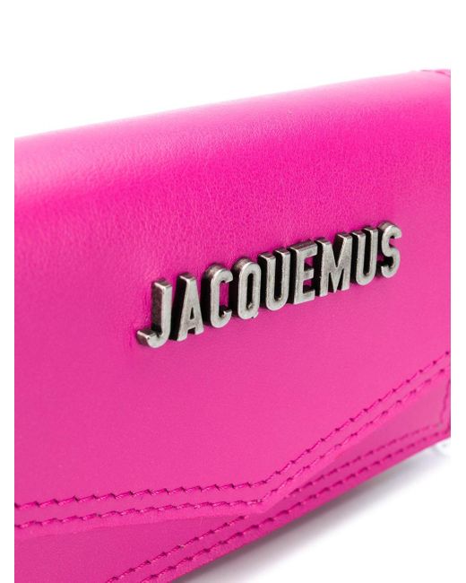 Jacquemus Mini Leather Crossbody Bag in Pink for Men - Lyst