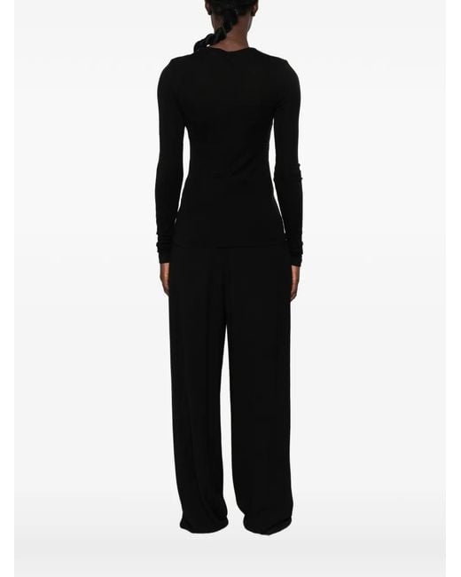 Samsøe & Samsøe Black Sadou Long-Sleeve Top