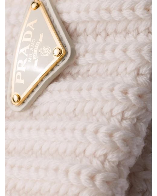 Prada Natural Wool Beanie