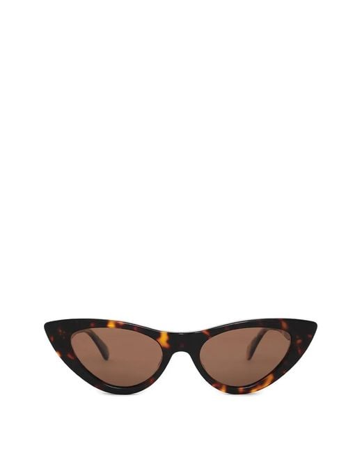 Anine Bing Brown Tortoiseshell Cat-Eye Sunglasses