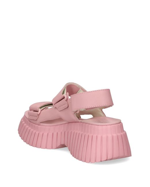 サンダル・ミュール Barcelona Sandals - Camper - Synthetic - Pink Camper Bcn Sandals in Pink | Lyst