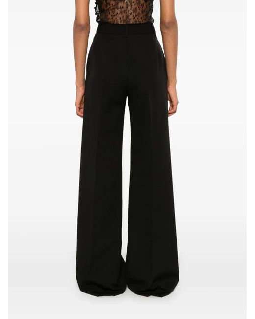 Ermanno Scervino Black Wide-Leg Tailored Trousers