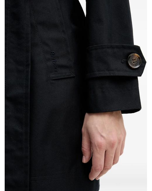 Barbour Black Adare Trench Coat