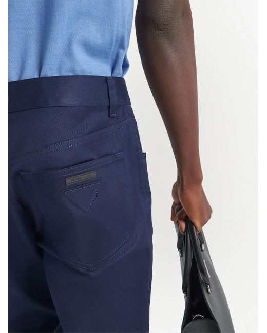 Vaqueros Con Diseño De Cinco Bolsillos Prada de hombre de color Blue
