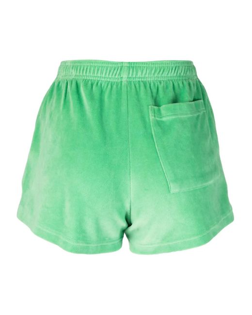Sporty & Rich Green Ny Tennis Club Cotton Shorts