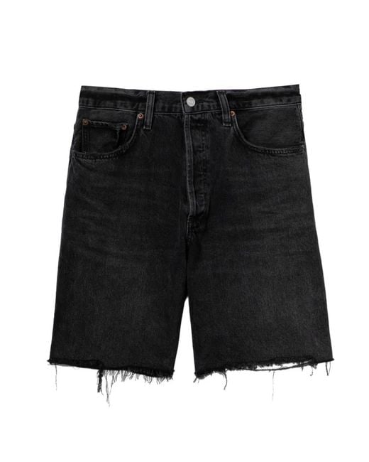Agolde Black Indra Short