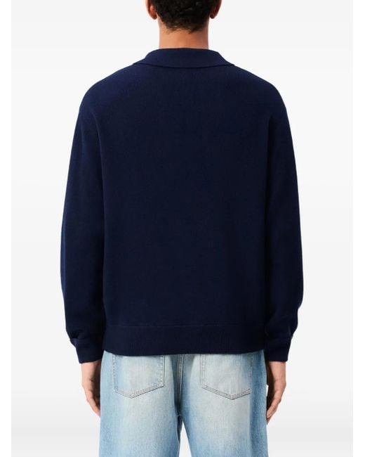 Lacoste Langärmeliges Poloshirt in Blue für Herren