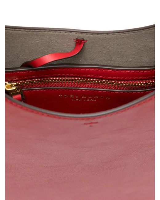 Tory Burch Red Pierced Shoulder Bag