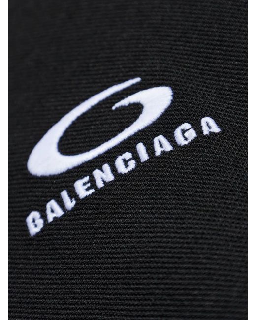 Balenciaga Black Logo-Detail Polo Shirt for men