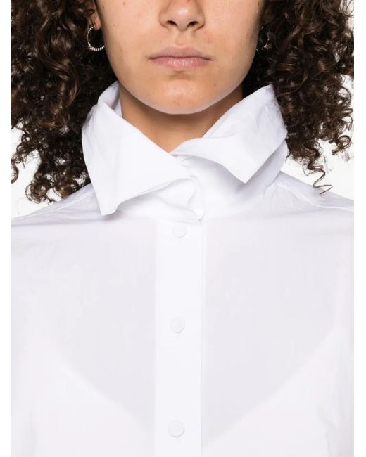 Alberta Ferretti Button-Down Overhemd in het White