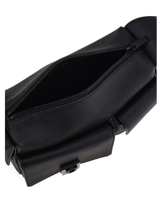 Ferragamo Leren Schoudertas in het Black voor heren