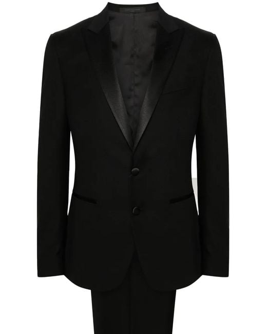 Corneliani Black Dart Detail Suit for men