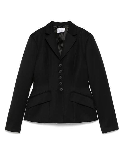 GIUSEPPE DI MORABITO Black Virgin Wool Fitted Blazer