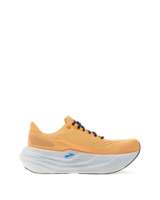 Brooks Orange Glycerin Max M Lace-Up Sneakers for men