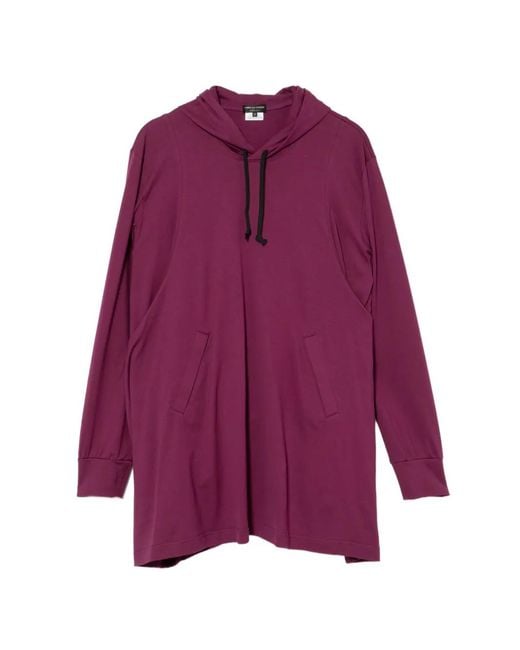 Comme des Garçons Purple Cotton Hoodie for men