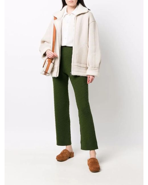 Barrie Natural Woven Bomber Jacket