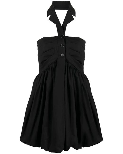 Philosophy Di Lorenzo Serafini Black Flared Mini Dress