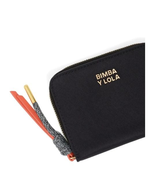 Cartera con borla y cremallera Bimba Y Lola de color Black