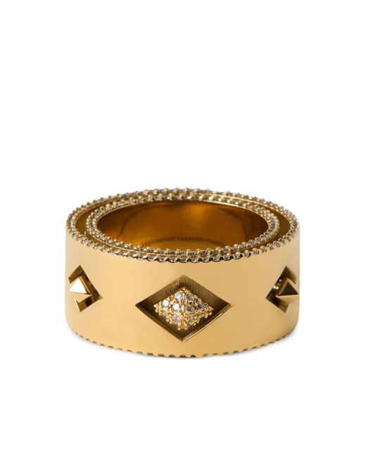 Burberry Metallic Hollow Gold-plated Ring