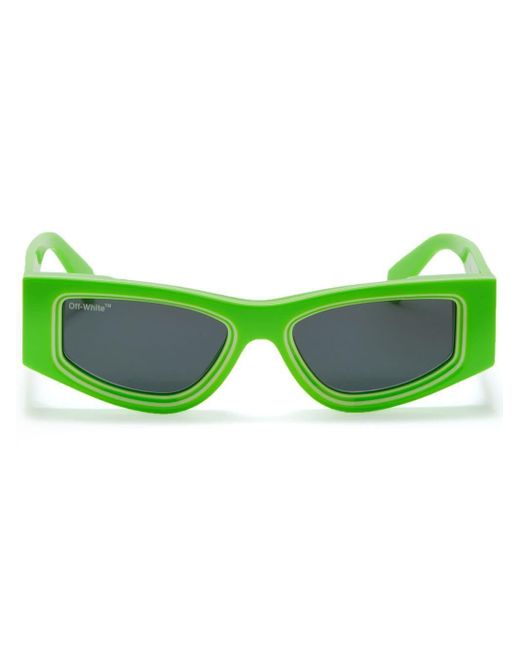 Off-White c/o Virgil Abloh Andy Square-frame Sunglasses in Grey (Green ...