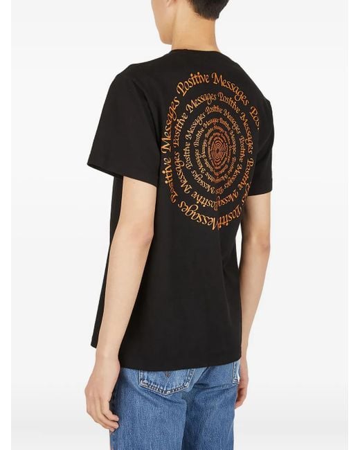 Perks And Mini Black Graphic-Motif Jersey T-Shirt
