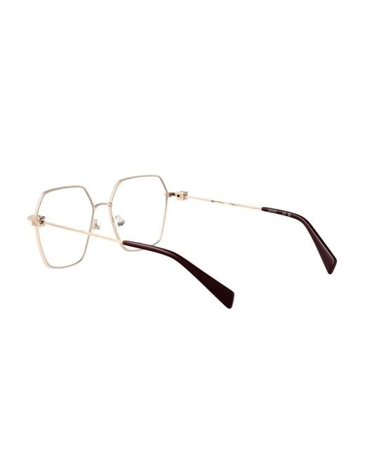 Liu Jo Natural Geometric-Frame Glasses