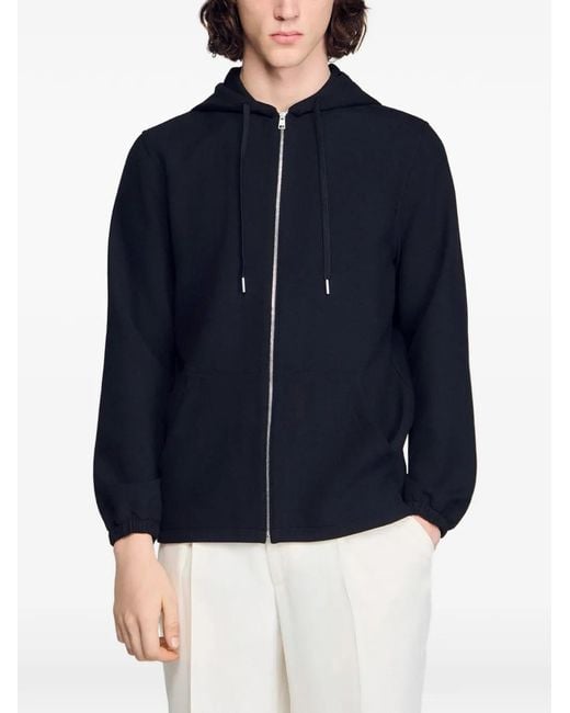 Capucha Con Cremallera Sandro de hombre de color Black