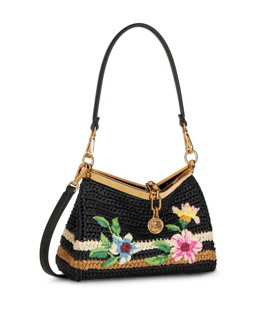 Bandolera Vela Con Bordado Floral Etro de color Black