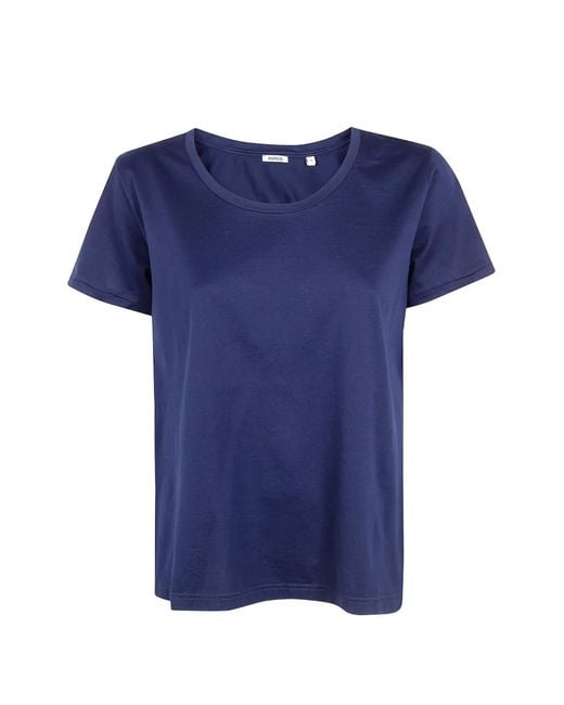 Aspesi Blue Round Neck Classic T-Shirt