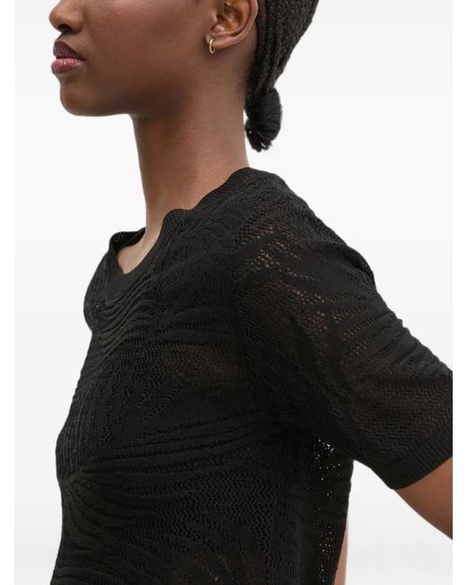 Desigual Black Patterned T-Shirt