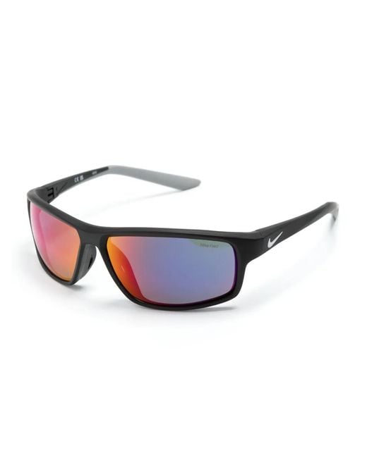 Nike Blue Rectangular Sunglasses