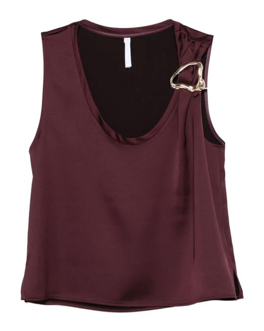 Imperial バックル ブラウス Purple