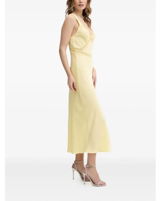 Bardot White Midikleid mit Spitzeneinsatz