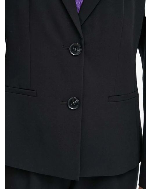 Sisley Blue Button-Fastening Blazer